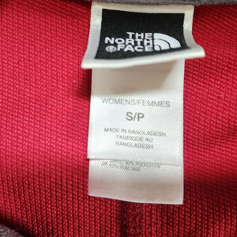 The North Face Jacket Womens Small Orange Soft Shell 1/4 Zip Hiking Apex G32 - Picture 9 of 10